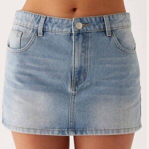 Peppermayo Exclusive - Maysa Low Rise Mini Skirt - Blue